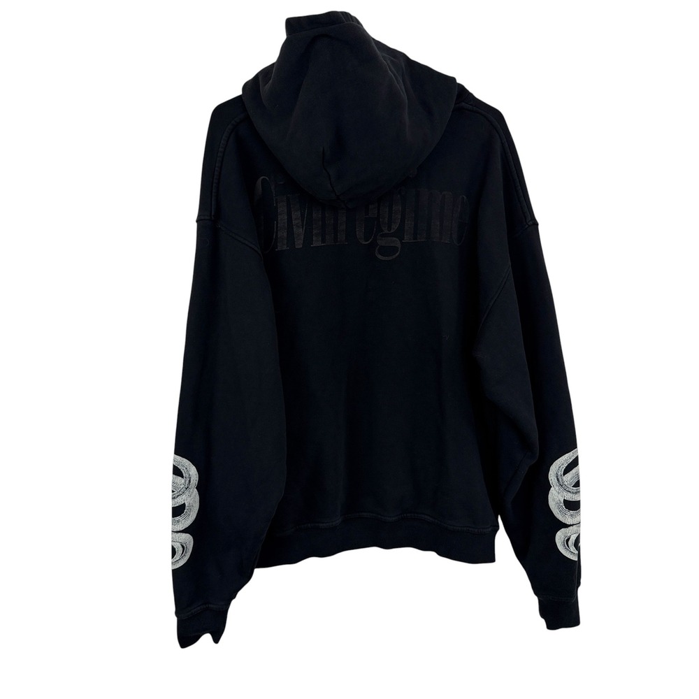 Civil Regime Hoodie Mens Large Black Wolves Graphic Limited Edition 743 of 1000 - Picture 7 of 9
